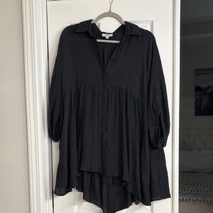 Umgee Black Button Down Shirt